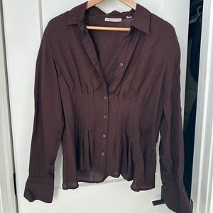 Brown blouse